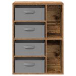 vidaXL Servírovacia skriňa Staré drevo 60 x 33,5 x 84 cm – Obrázok 6