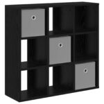 vidaXL Servírovacia skriňa so zásuvkou Čierny dub 73,5 x 24 x 69,5 cm – Obrázok 2