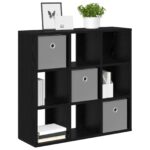 vidaXL Servírovacia skriňa so zásuvkou Čierny dub 73,5 x 24 x 69,5 cm – Obrázok 3