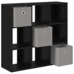 vidaXL Servírovacia skriňa so zásuvkou Čierny dub 73,5 x 24 x 69,5 cm – Obrázok 5