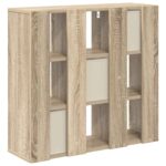 vidaXL Servírovacia skriňa so zásuvkou Sonoma dub 73,5 x 24 x 69,5 cm – Obrázok 8