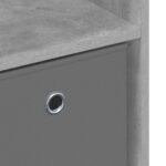 vidaXL Servírovacia skriňa Betónová šedá 73,5 x 24 x 69,5 cm – Obrázok 10
