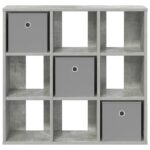 vidaXL Servírovacia skriňa Betónová šedá 73,5 x 24 x 69,5 cm – Obrázok 6