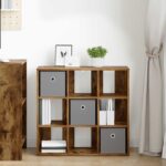 vidaXL Servírovacia skriňa so zásuvkou Dymová dub 73,5 x 24 x 69,5 cm – Obrázok 4