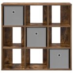 vidaXL Servírovacia skriňa so zásuvkou Dymová dub 73,5 x 24 x 69,5 cm – Obrázok 6
