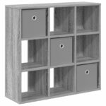 vidaXL Servírovacia skriňa so zásuvkou Sivý Sonoma 73,5 x 24 x 69,5 cm – Obrázok 2