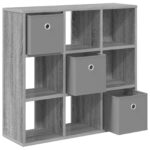 vidaXL Servírovacia skriňa so zásuvkou Sivý Sonoma 73,5 x 24 x 69,5 cm – Obrázok 5