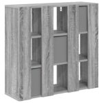 vidaXL Servírovacia skriňa so zásuvkou Sivý Sonoma 73,5 x 24 x 69,5 cm – Obrázok 8