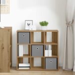 vidaXL Servírovacia skriňa Remeselný dub 73,5 x 24 x 69,5 cm – Obrázok 4