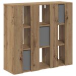 vidaXL Servírovacia skriňa Remeselný dub 73,5 x 24 x 69,5 cm – Obrázok 8