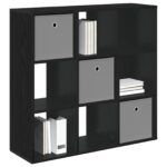vidaXL Servírovacia skriňa so zásuvkou Čierny dub 88,5 x 29 x 84,5 cm – Obrázok 3