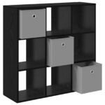 vidaXL Servírovacia skriňa so zásuvkou Čierny dub 88,5 x 29 x 84,5 cm – Obrázok 5