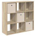 vidaXL Servírovacia skriňa so zásuvkou Sonoma dub 88,5 x 29 x 84,5 cm – Obrázok 2