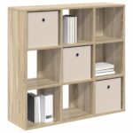 vidaXL Servírovacia skriňa so zásuvkou Sonoma dub 88,5 x 29 x 84,5 cm – Obrázok 3