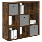 vidaXL Servírovacia skriňa so zásuvkou Dymová dub 88,5 x 29 x 84,5 cm – Obrázok 3