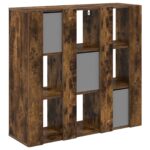 vidaXL Servírovacia skriňa so zásuvkou Dymová dub 88,5 x 29 x 84,5 cm – Obrázok 8