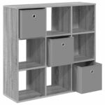 vidaXL Servírovacia skriňa so zásuvkou Sivý Sonoma 88,5 x 29 x 84,5 cm – Obrázok 5