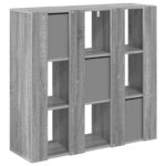 vidaXL Servírovacia skriňa so zásuvkou Sivý Sonoma 88,5 x 29 x 84,5 cm – Obrázok 8