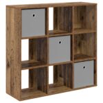 vidaXL Servírovacia skriňa so zásuvkou Staré drevo 88,5 x 29 x 84,5 cm – Obrázok 2
