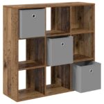 vidaXL Servírovacia skriňa so zásuvkou Staré drevo 88,5 x 29 x 84,5 cm – Obrázok 5
