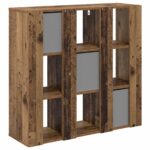 vidaXL Servírovacia skriňa so zásuvkou Staré drevo 88,5 x 29 x 84,5 cm – Obrázok 8