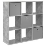 vidaXL Servírovacia skriňa Betónová šedá 102 x 31 x 99,5 cm – Obrázok 2