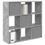 vidaXL Servírovacia skriňa Betónová šedá 102 x 31 x 99,5 cm – Obrázok 3