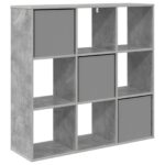 vidaXL Servírovacia skriňa Betónová šedá 102 x 31 x 99,5 cm – Obrázok 8