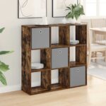 vidaXL Servírovacia skriňa so zásuvkou Dymová dub 102 x 31 x 99,5 cm