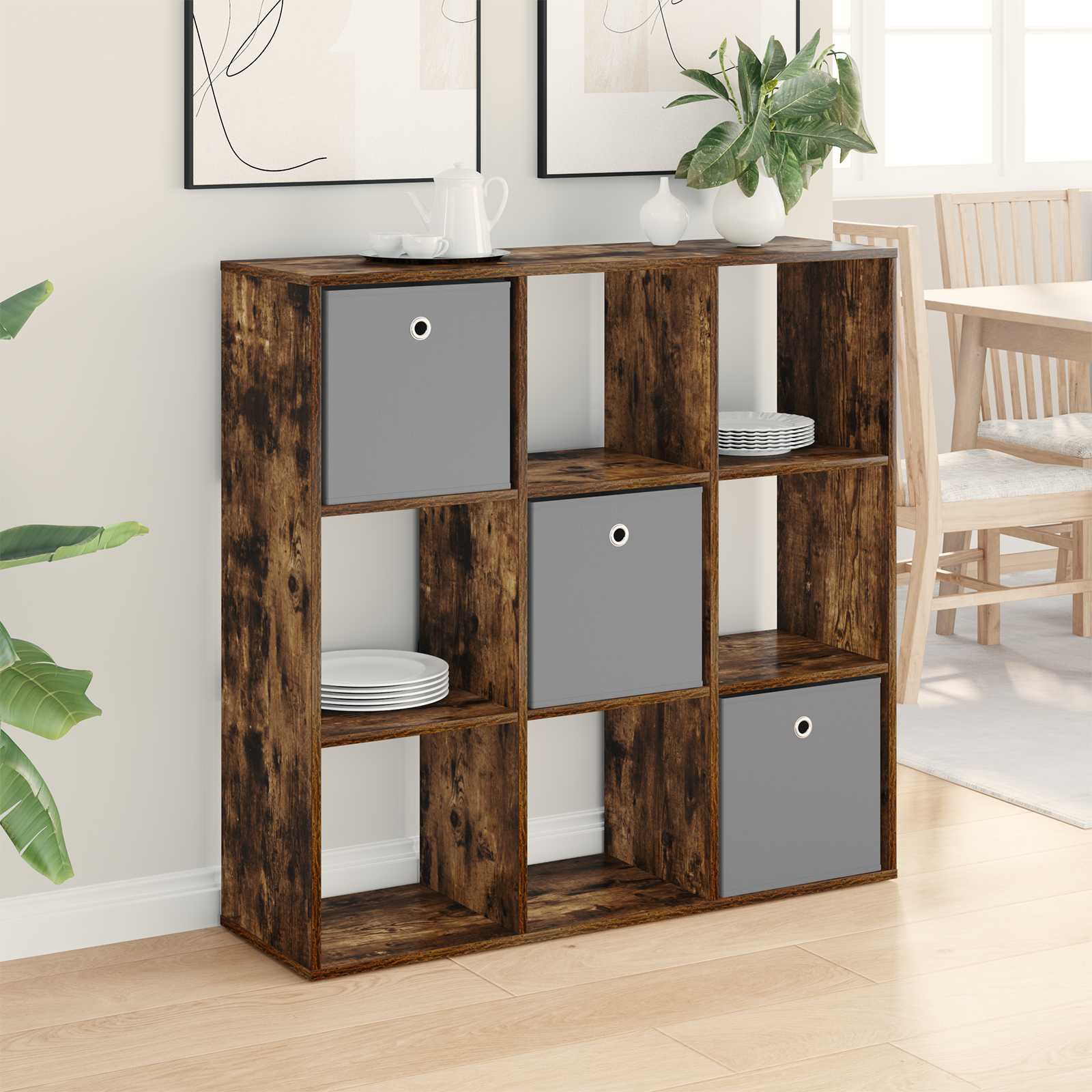 8000496_1.jpg vidaXL Servírovacia skriňa so zásuvkou Dymová dub 102 x 31 x 99,5 cm – Obrázok 1