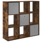 vidaXL Servírovacia skriňa so zásuvkou Dymová dub 102 x 31 x 99,5 cm – Obrázok 2