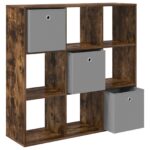 vidaXL Servírovacia skriňa so zásuvkou Dymová dub 102 x 31 x 99,5 cm – Obrázok 5