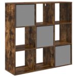vidaXL Servírovacia skriňa so zásuvkou Dymová dub 102 x 31 x 99,5 cm – Obrázok 8