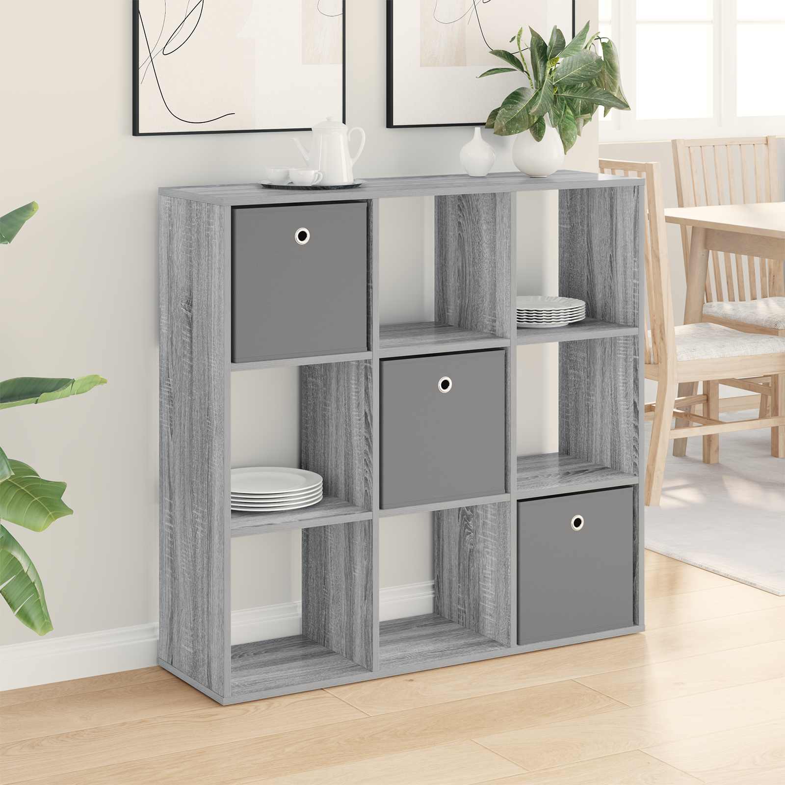 8000497_1.jpg vidaXL Servírovacia skriňa so zásuvkou Sivý Sonoma 102 x 31 x 99,5 cm – Obrázok 1