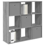 vidaXL Servírovacia skriňa so zásuvkou Sivý Sonoma 102 x 31 x 99,5 cm – Obrázok 3