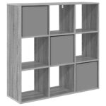 vidaXL Servírovacia skriňa so zásuvkou Sivý Sonoma 102 x 31 x 99,5 cm – Obrázok 8