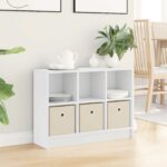 vidaXL Servírovacia skriňa so zásuvkou Biela 73,5 x 22,5 x 53,5 cm