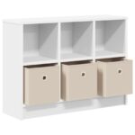 vidaXL Servírovacia skriňa so zásuvkou Biela 73,5 x 22,5 x 53,5 cm – Obrázok 5