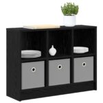 vidaXL Servírovacia skriňa Čierny dub 73,5 x 22,5 x 53,5 cm – Obrázok 3