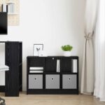 vidaXL Servírovacia skriňa Čierny dub 73,5 x 22,5 x 53,5 cm – Obrázok 4