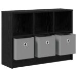 vidaXL Servírovacia skriňa Čierny dub 73,5 x 22,5 x 53,5 cm – Obrázok 5