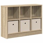 vidaXL Servírovacia skriňa Sonoma dub 73,5 x 22,5 x 53,5 cm – Obrázok 2