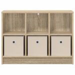 vidaXL Servírovacia skriňa Sonoma dub 73,5 x 22,5 x 53,5 cm – Obrázok 6