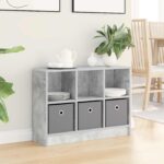 vidaXL Servírovacia skriňa Betónová šedá 73,5 x 22,5 x 53,5 cm
