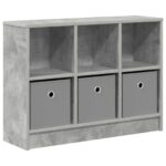 vidaXL Servírovacia skriňa Betónová šedá 73,5 x 22,5 x 53,5 cm – Obrázok 2