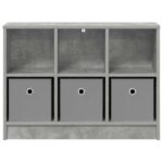 vidaXL Servírovacia skriňa Betónová šedá 73,5 x 22,5 x 53,5 cm – Obrázok 6