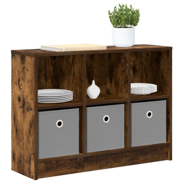vidaXL Servírovacia skriňa Dymová dub 73,5 x 22,5 x 53,5 cm – Obrázok 3