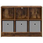 vidaXL Servírovacia skriňa Dymová dub 73,5 x 22,5 x 53,5 cm – Obrázok 6