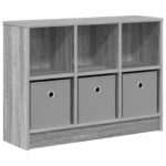 vidaXL Servírovacia skriňa Sivý Sonoma 73,5 x 22,5 x 53,5 cm – Obrázok 2
