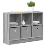 vidaXL Servírovacia skriňa Sivý Sonoma 73,5 x 22,5 x 53,5 cm – Obrázok 3